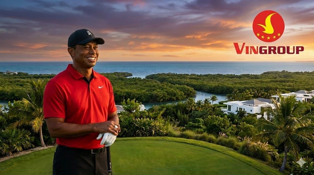 Từ ban công chung cư Vin Cần Giờ, có thể ngắm nhìn toàn cảnh Sân golf West – Sunset do huyền thoại golf Tiger Woods thiết kế